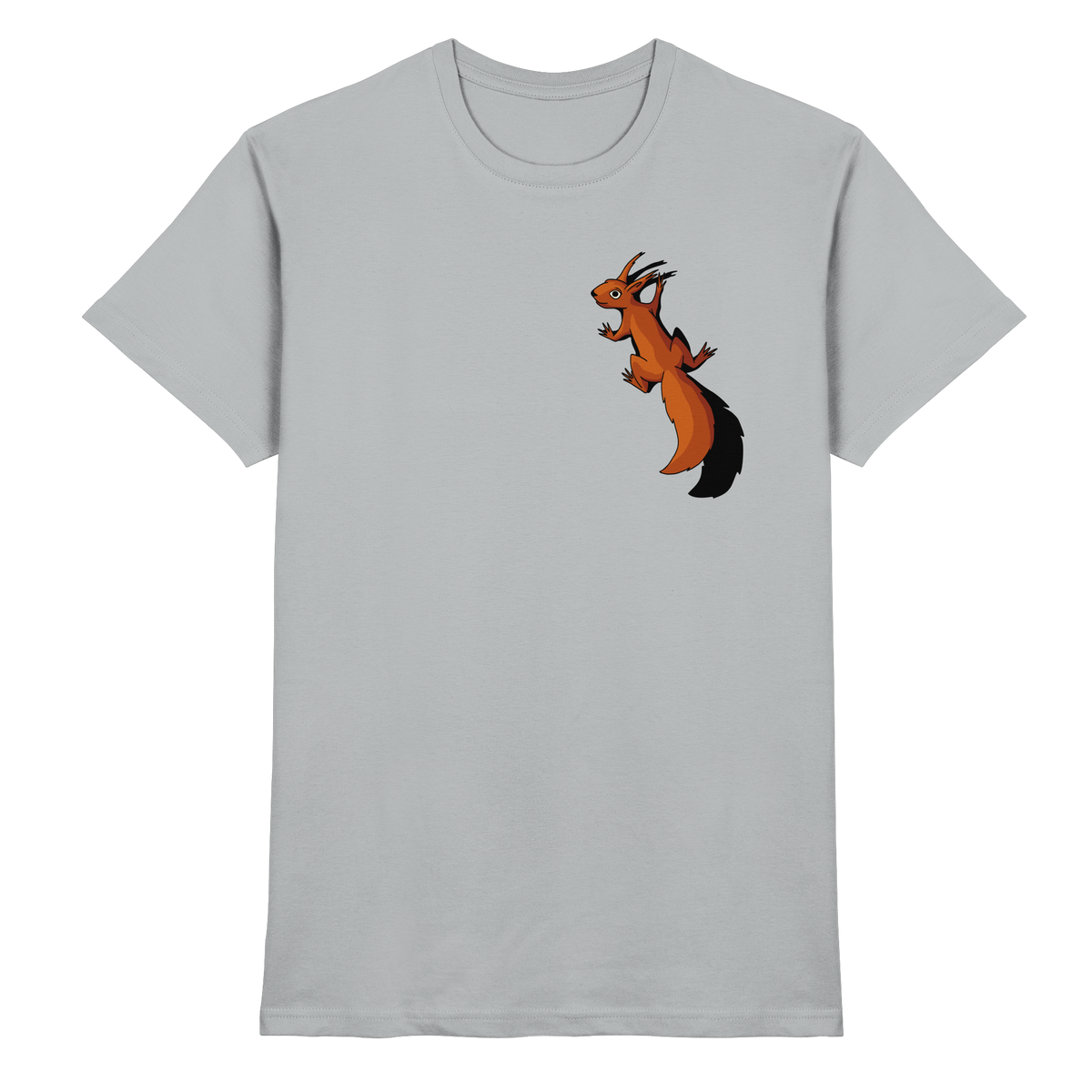 Süßes Eichhörnchen klettert - Premium Shirt