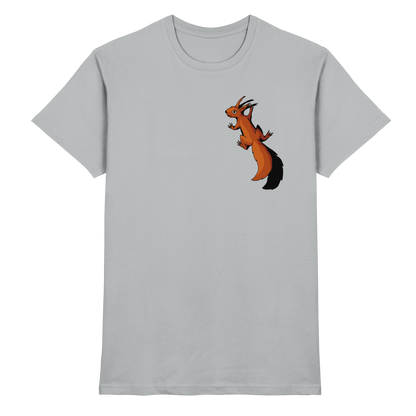 Süßes Eichhörnchen klettert - Premium Shirt