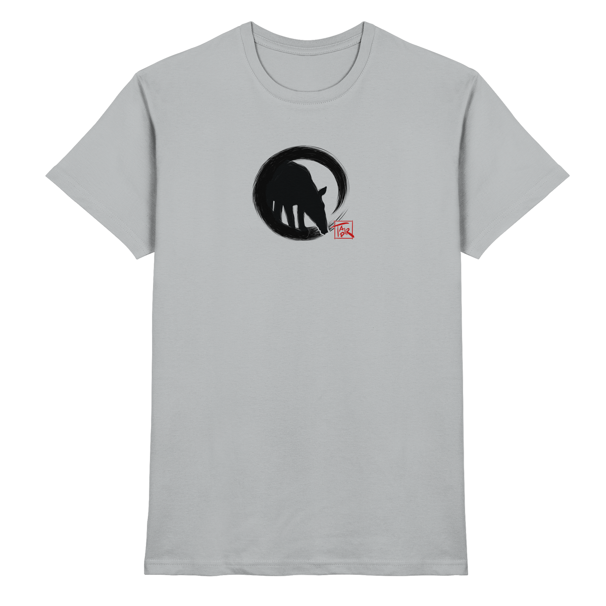 Zen Tapir im japanischen Enso Kreis - Premium Shirt