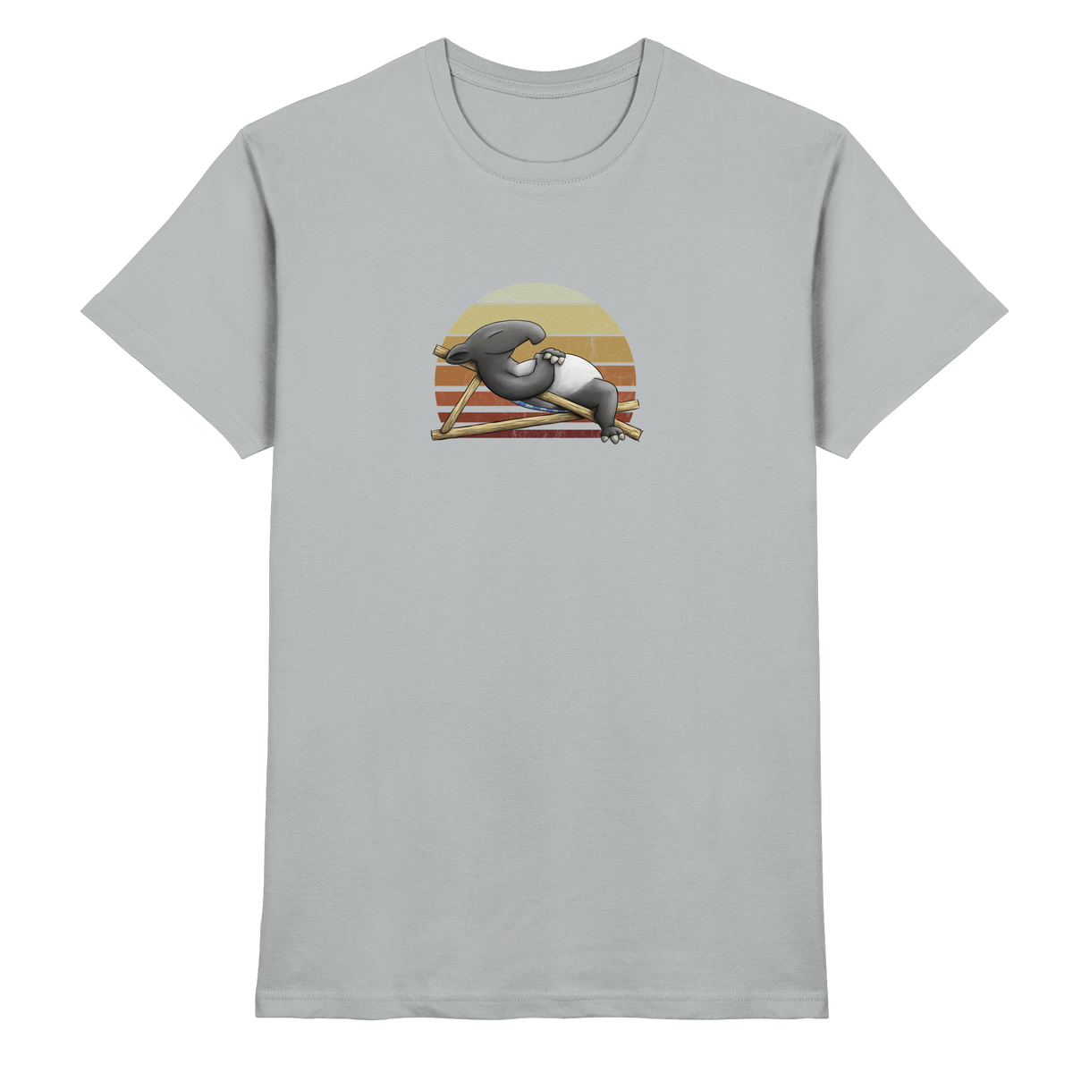 Lässiger Retro Sundown Tapir - Premium Shirt