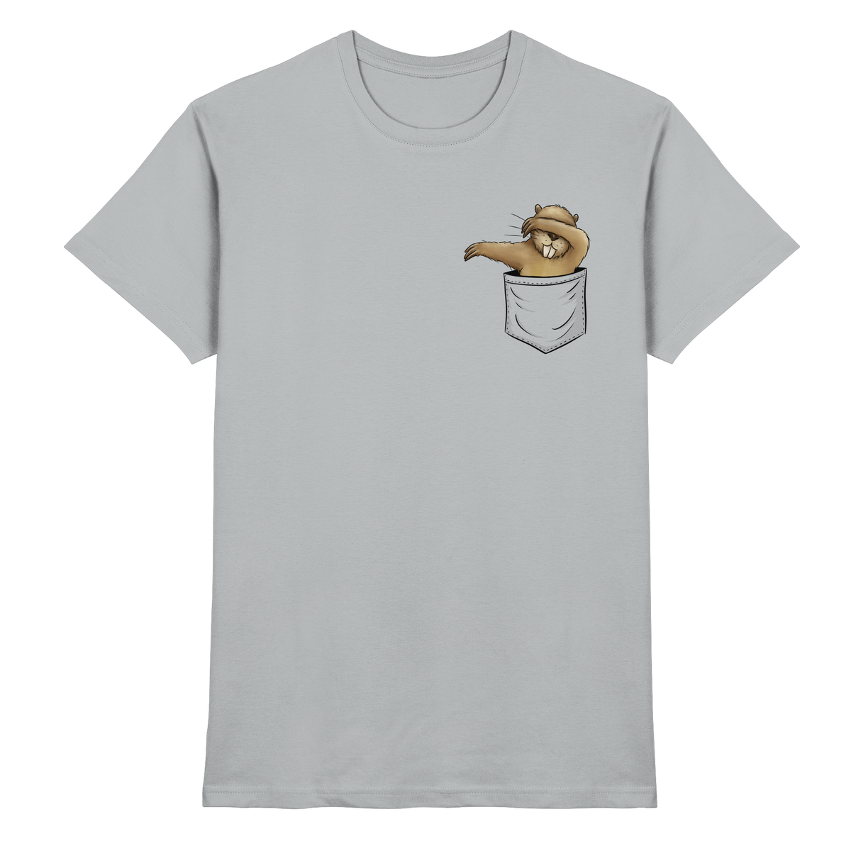 Dabbender Biber in Deiner Tasche - Premium Shirt