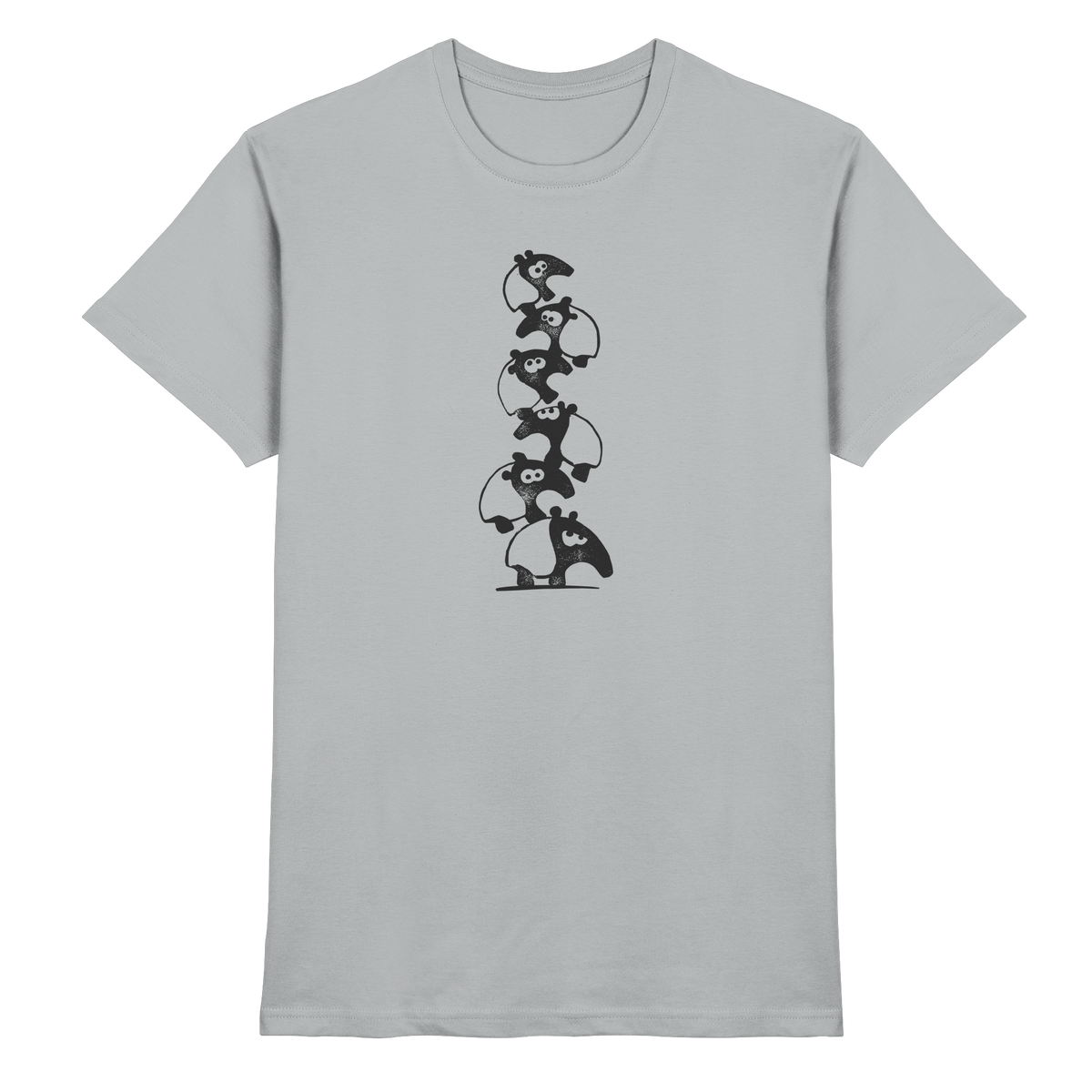 Lustiger Haufen aus Schabracken-Tapiren - Premium Shirt