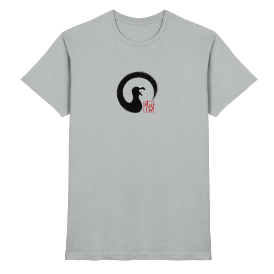 Moin kreischende japanische Enso Möwe - Premium Shirt