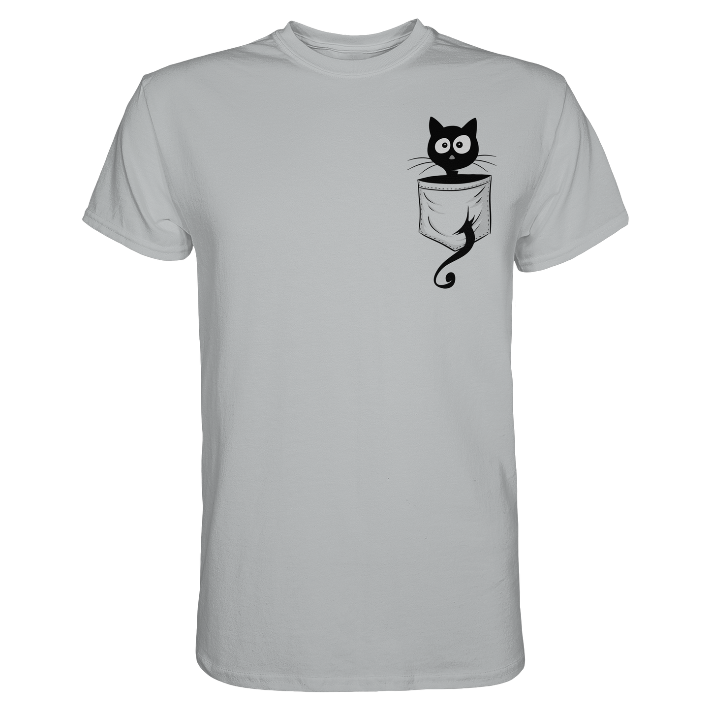 Schwarze Katze in der Tasche - Premium Shirt