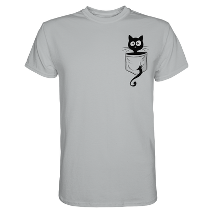 Schwarze Katze in der Tasche - Premium Shirt