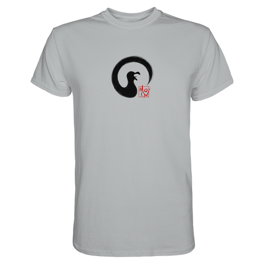Moin kreischende japanische Enso Möwe - Premium Shirt