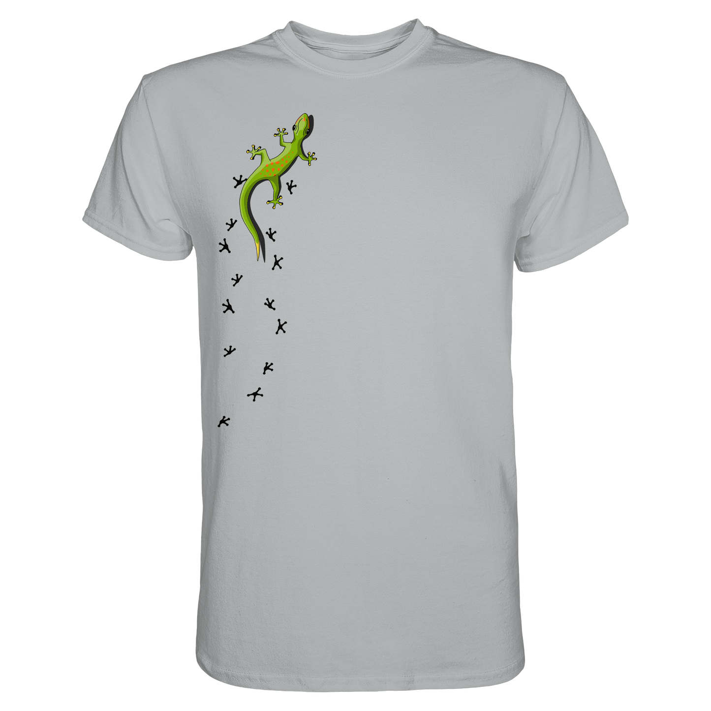 Kletternder Gecko mit Spuren - Premium Shirt
