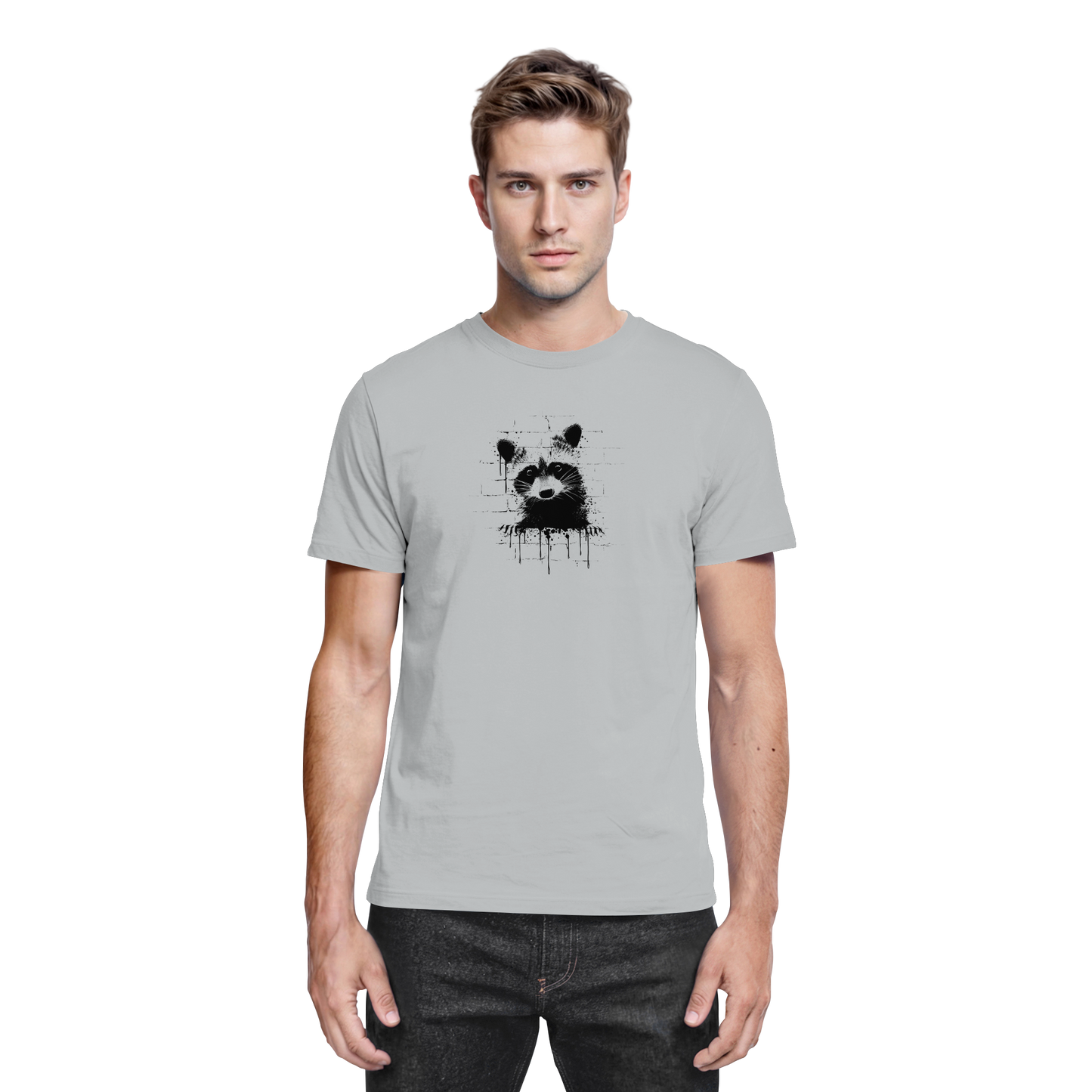 Funky Street Art Waschbär - Premium Shirt