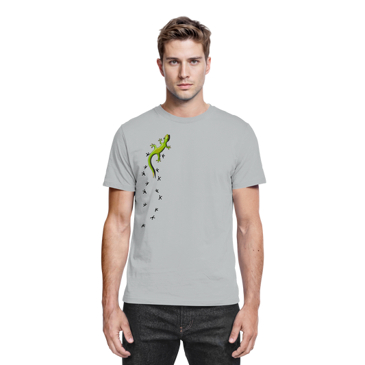 Kletternder Gecko mit Spuren - Premium Shirt
