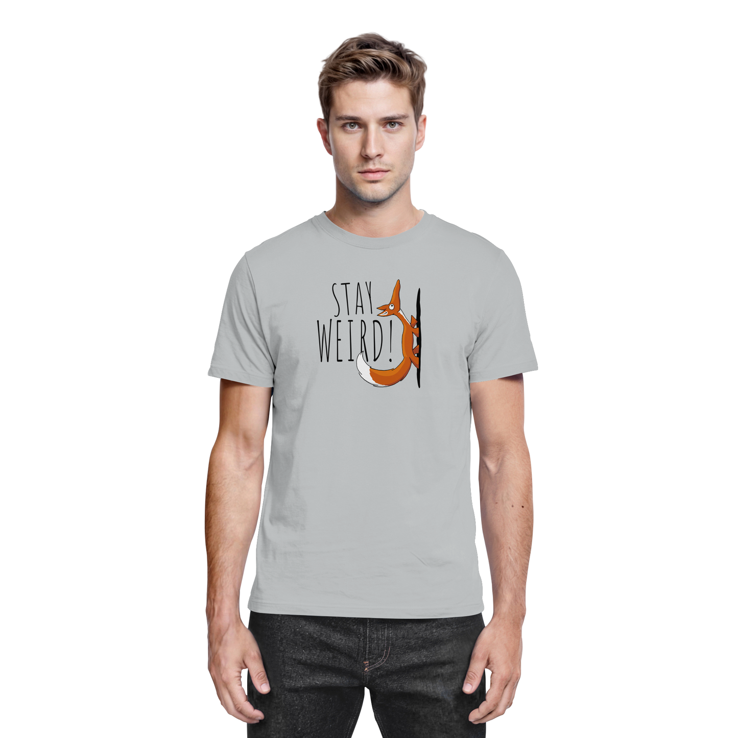 Stay Weird! Schräger Fuchs - Premium Shirt