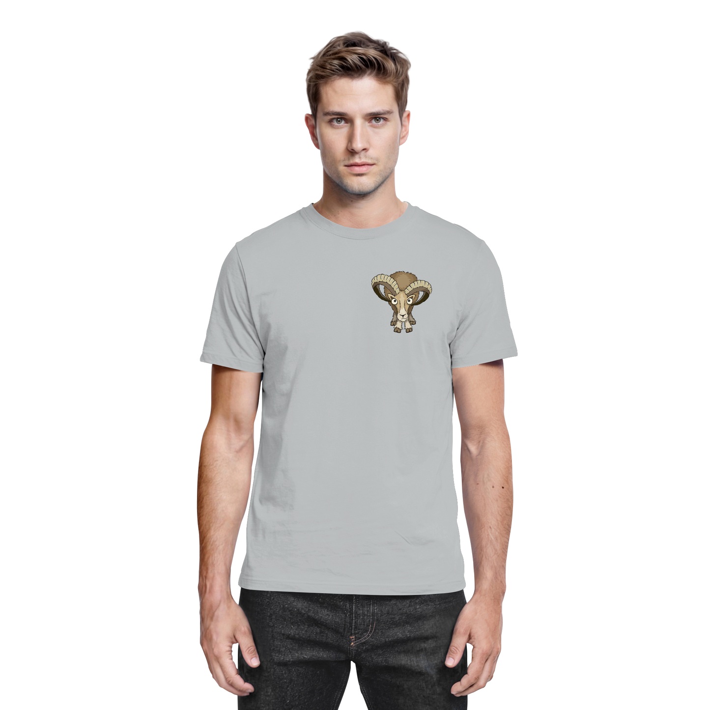 Bockiges Mufflon Widder Schafbock - Premium Shirt