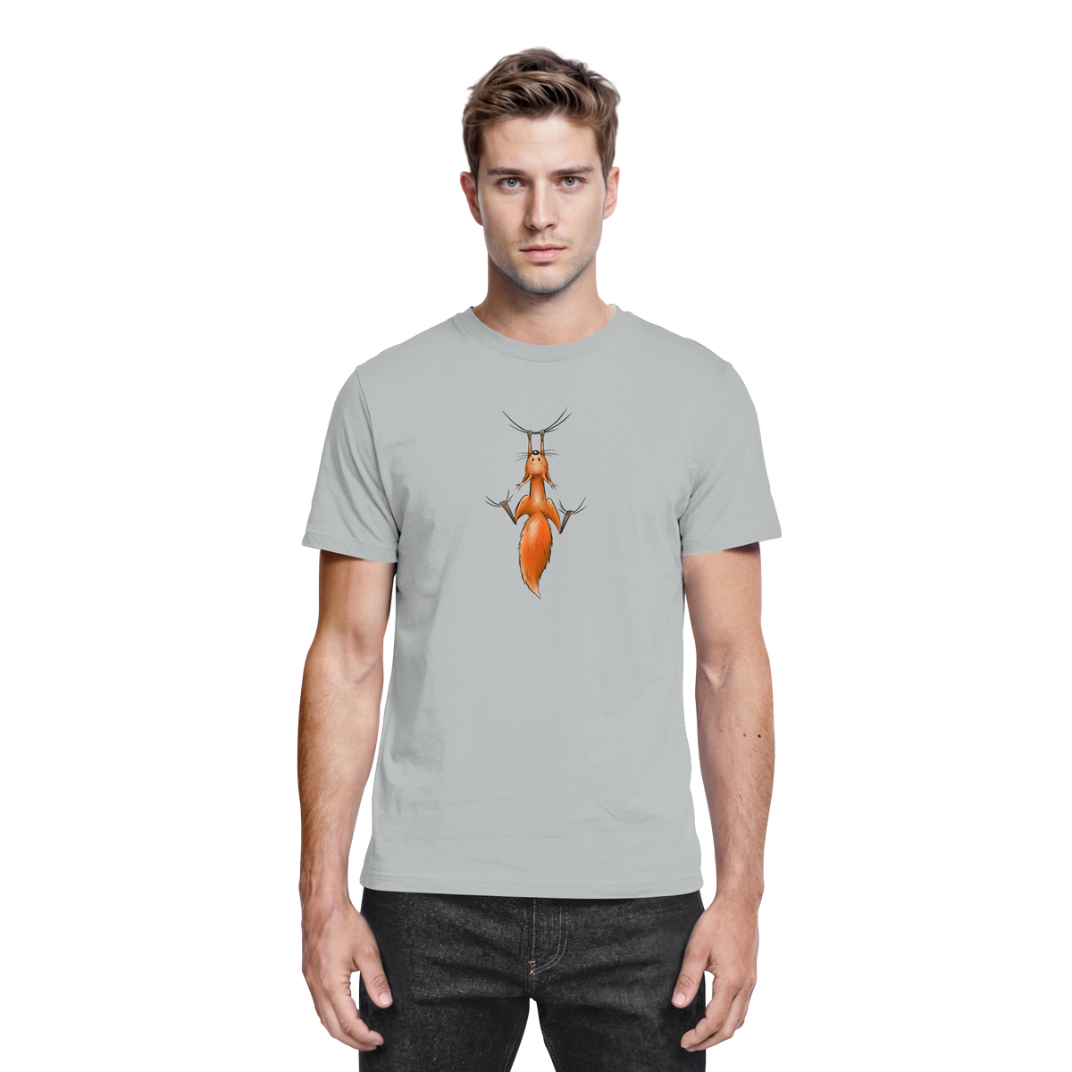 Rotes Eichhörnchen hängt ab - Premium Shirt