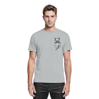 Verrückte Katze in Deiner Brust-Tasche - Premium Shirt