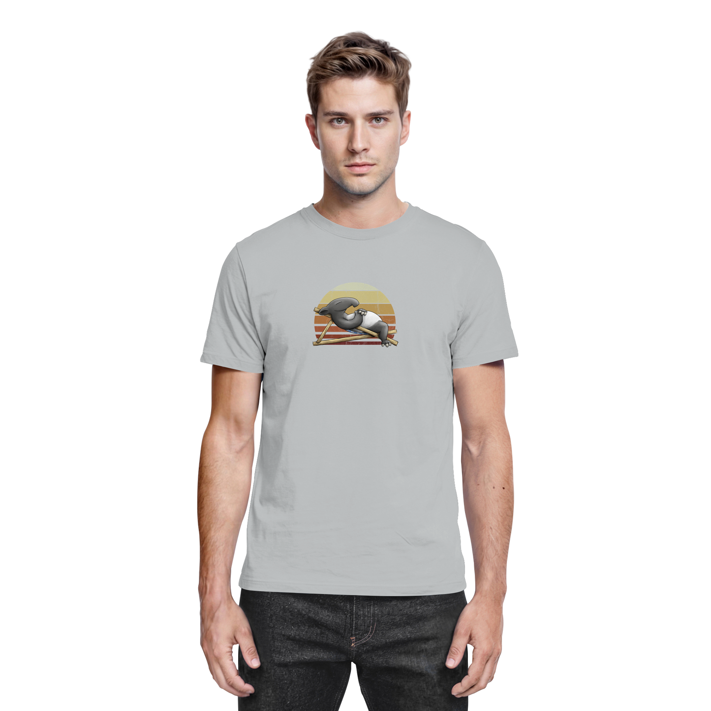 Lässiger Retro Sundown Tapir - Premium Shirt