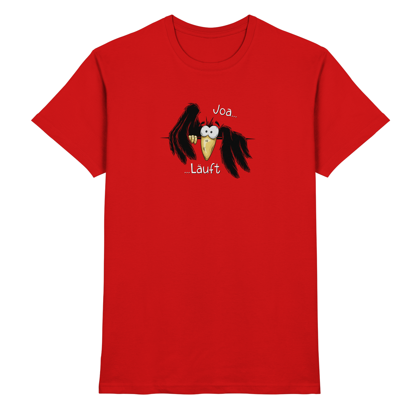 Joa Läuft Krähe gechillter Rabe - Premium Shirt