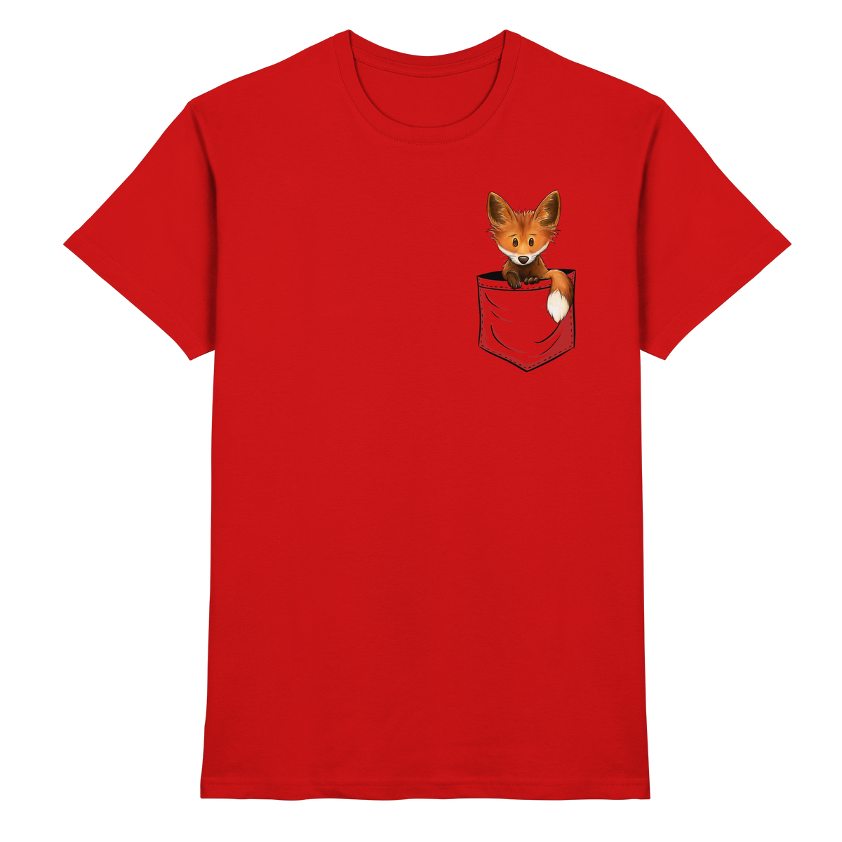 Funky Fuchs in der Tasche - Premium Shirt