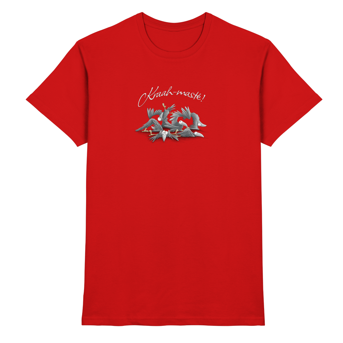 Kraah-masté! Yoga Raben Krähen - Premium Shirt