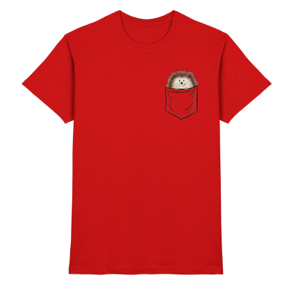 Lustiger Igel in Deiner Brust-Tasche - Premium Shirt