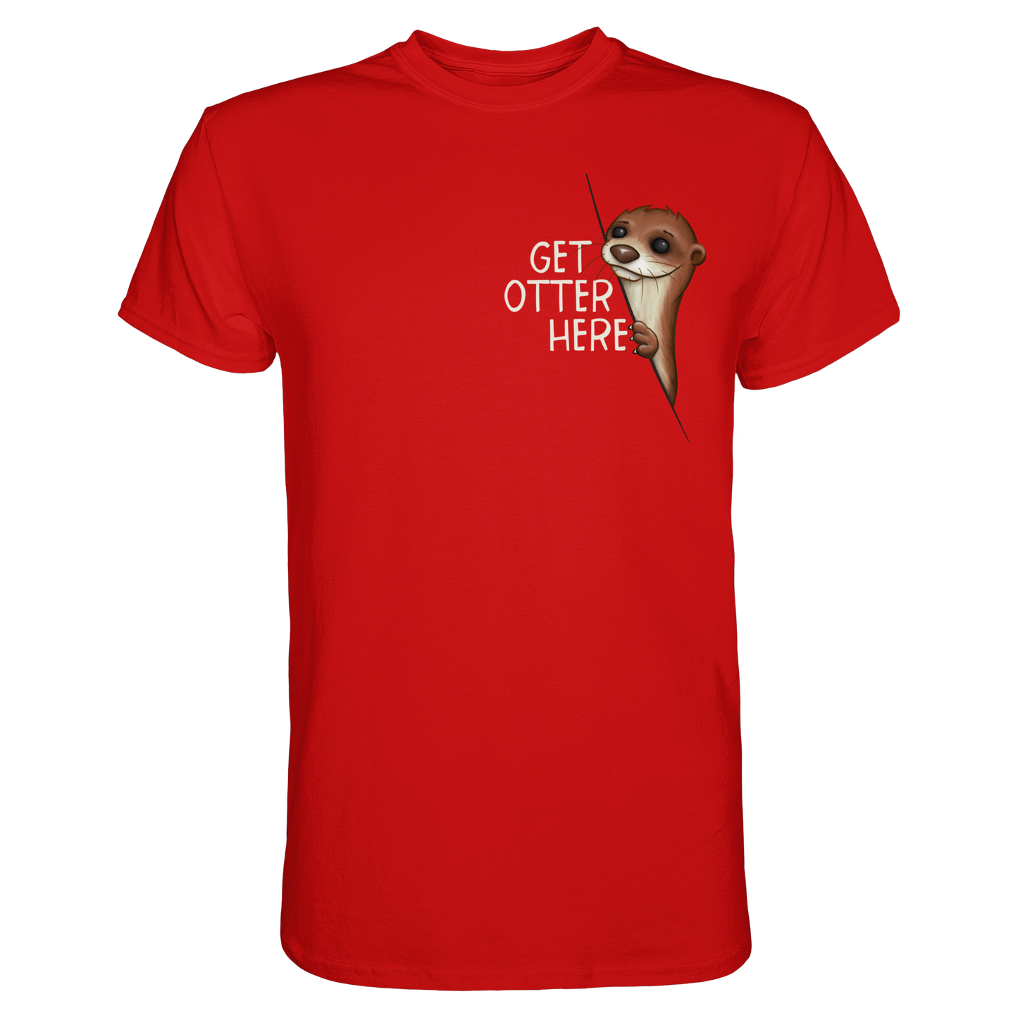 Get Otter Here | Lustiger Otter Kalauer - Premium Shirt