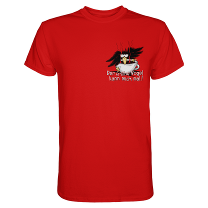 Der frühe Vogel kann mich mal | Kaffee Rabe - Premium Shirt