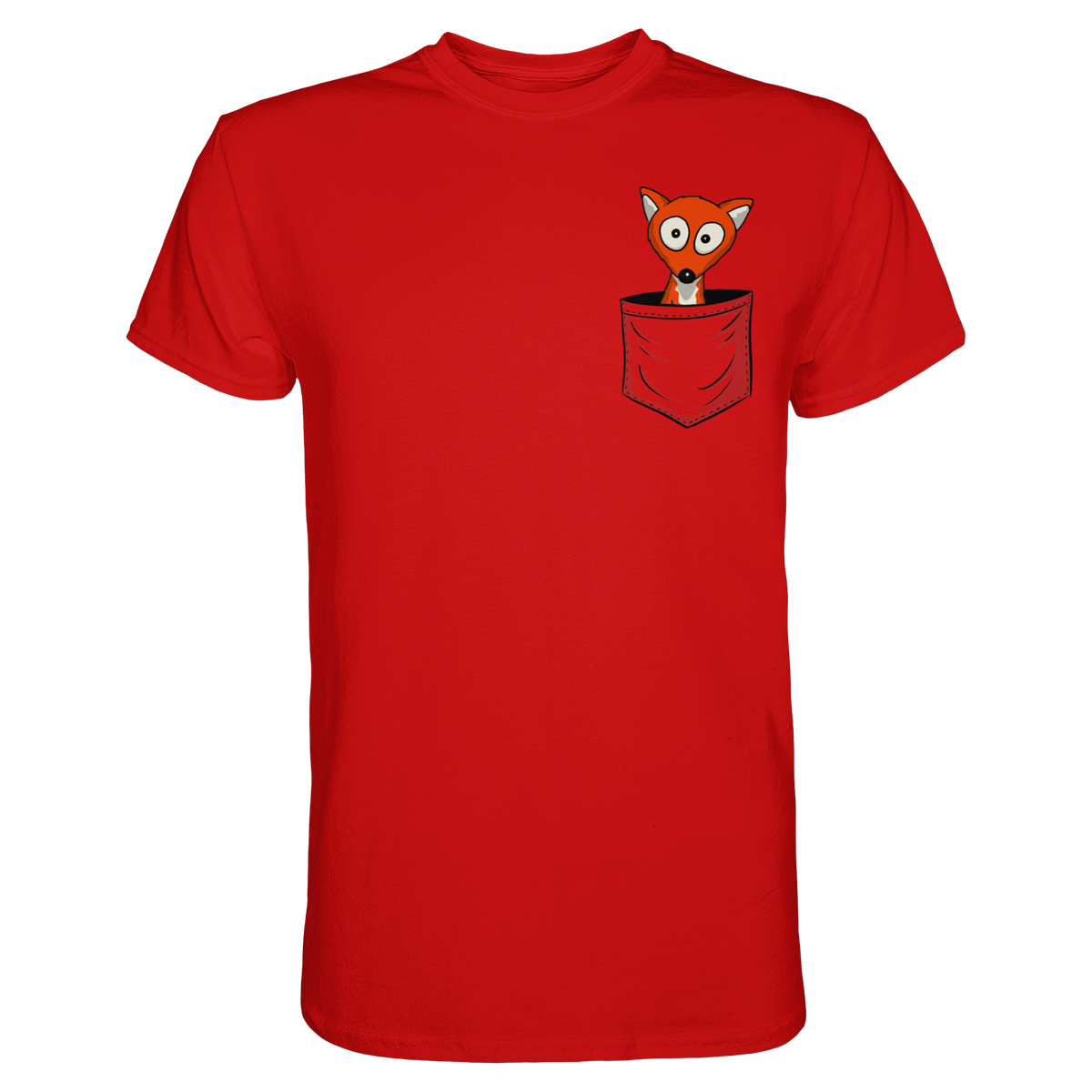 Fuchs in der Brusttasche | Taschen-Fuchs - Premium Shirt