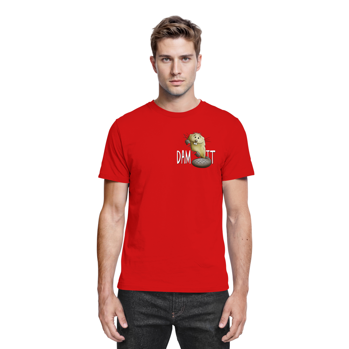 Dam It Verdammt Lustiger Biber - Premium Shirt