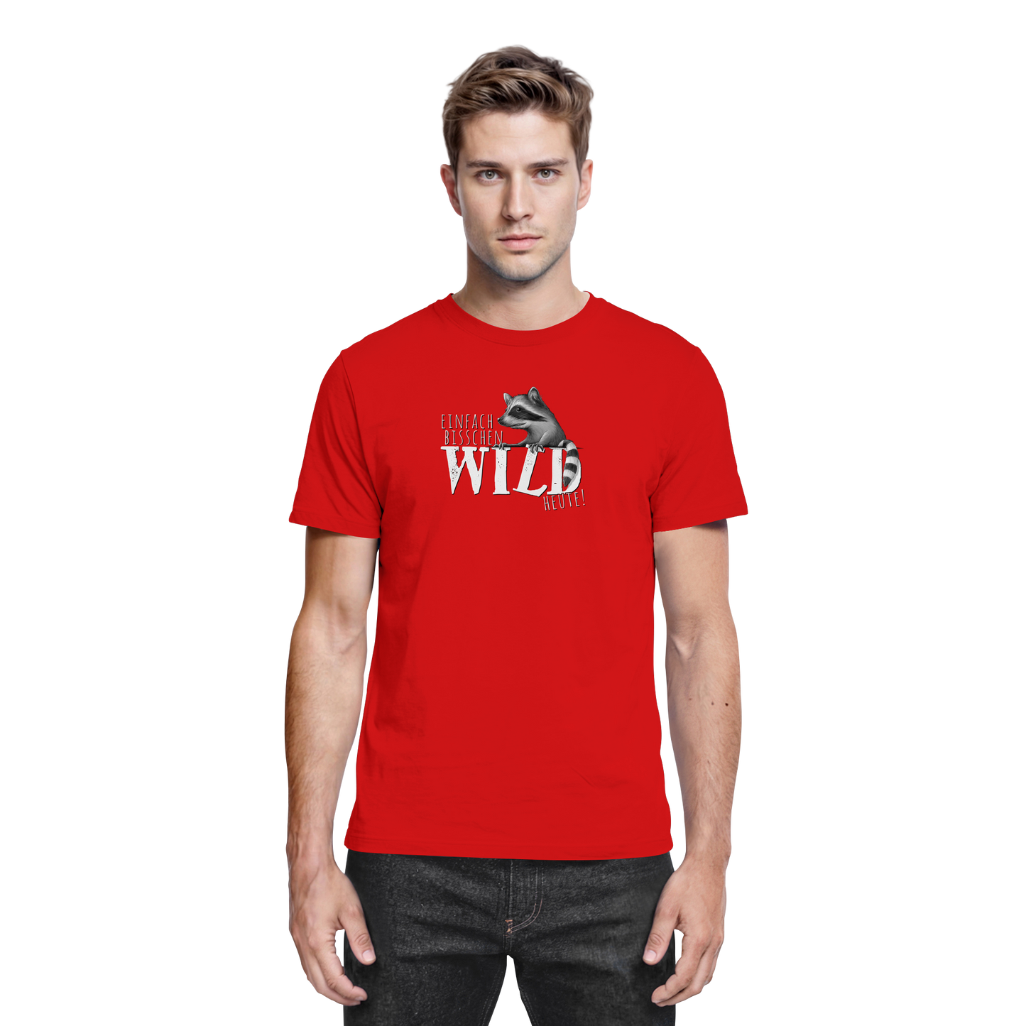 Bisschen wild heute! Waschbär - Premium Shirt