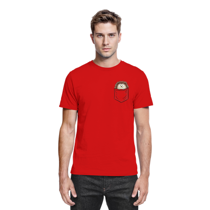 Lustiger Igel in Deiner Brust-Tasche - Premium Shirt