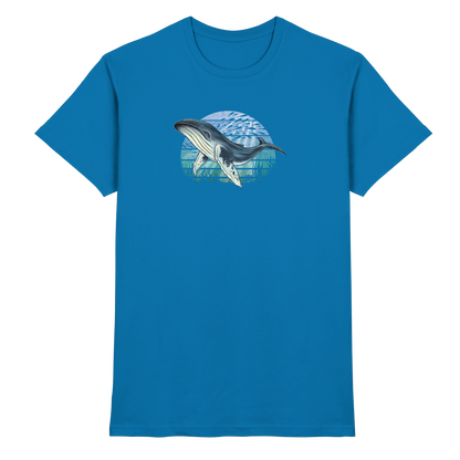 Retro Unterwasser Buckelwal - Premium Shirt