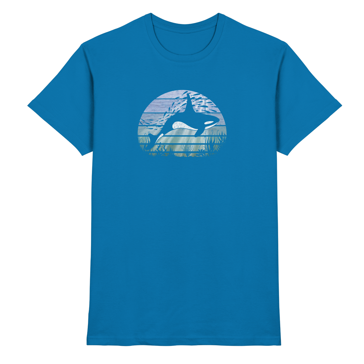 Retro Tiefsee Schwertwal Orca - Premium Shirt