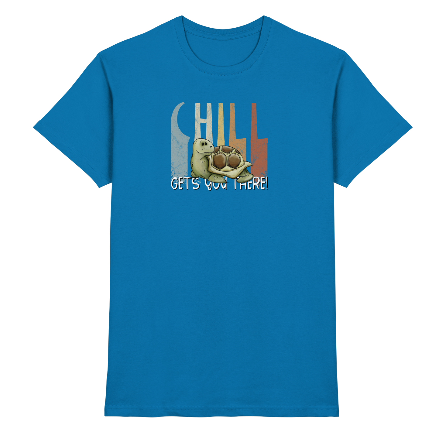 Gechillt gemütliche Schildkröte - Premium Shirt