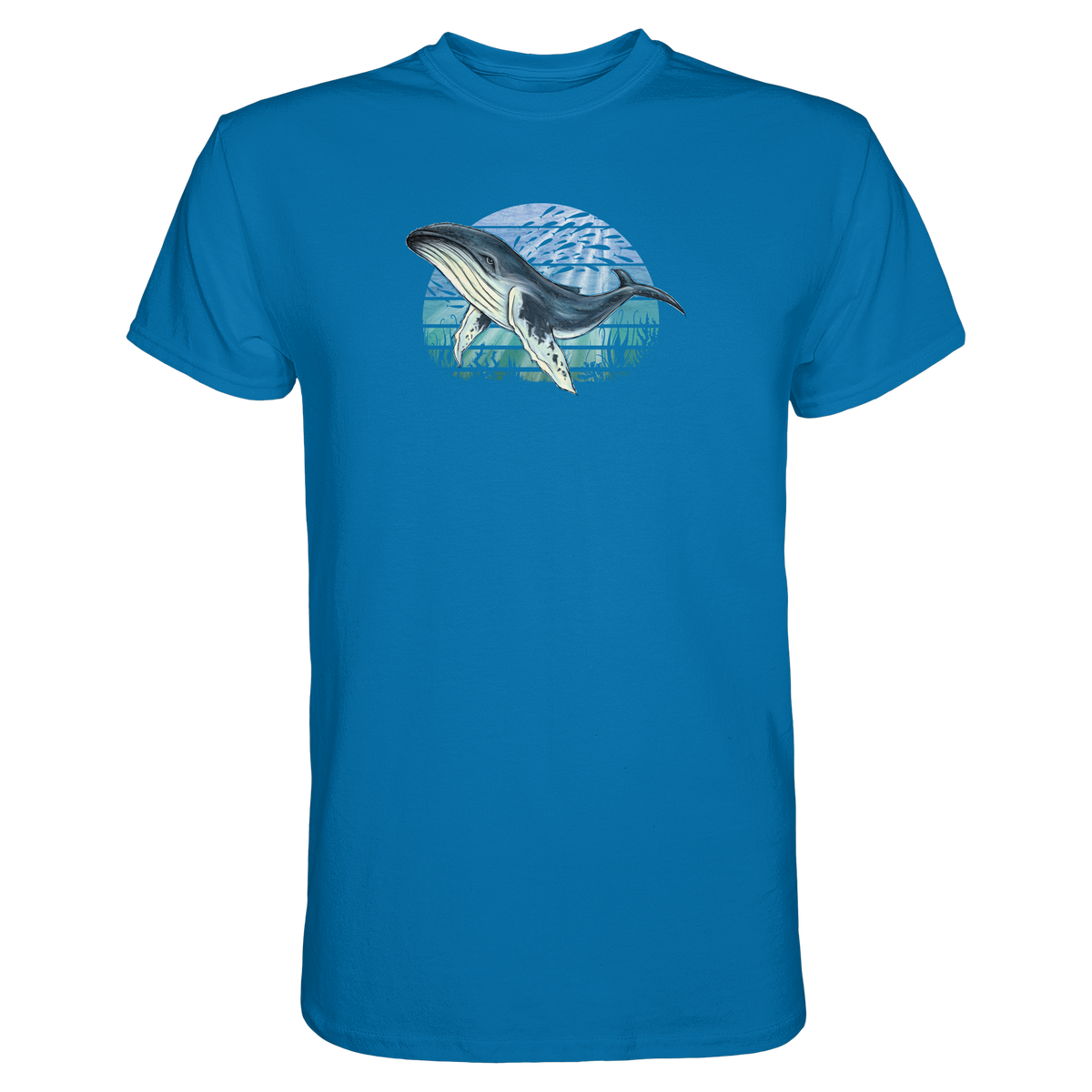 Retro Unterwasser Buckelwal - Premium Shirt