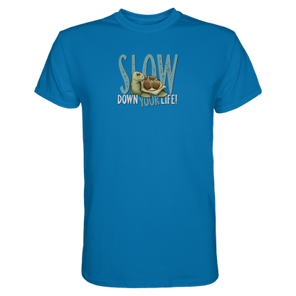 Slow Down Your Life Schildkröte - Premium Shirt