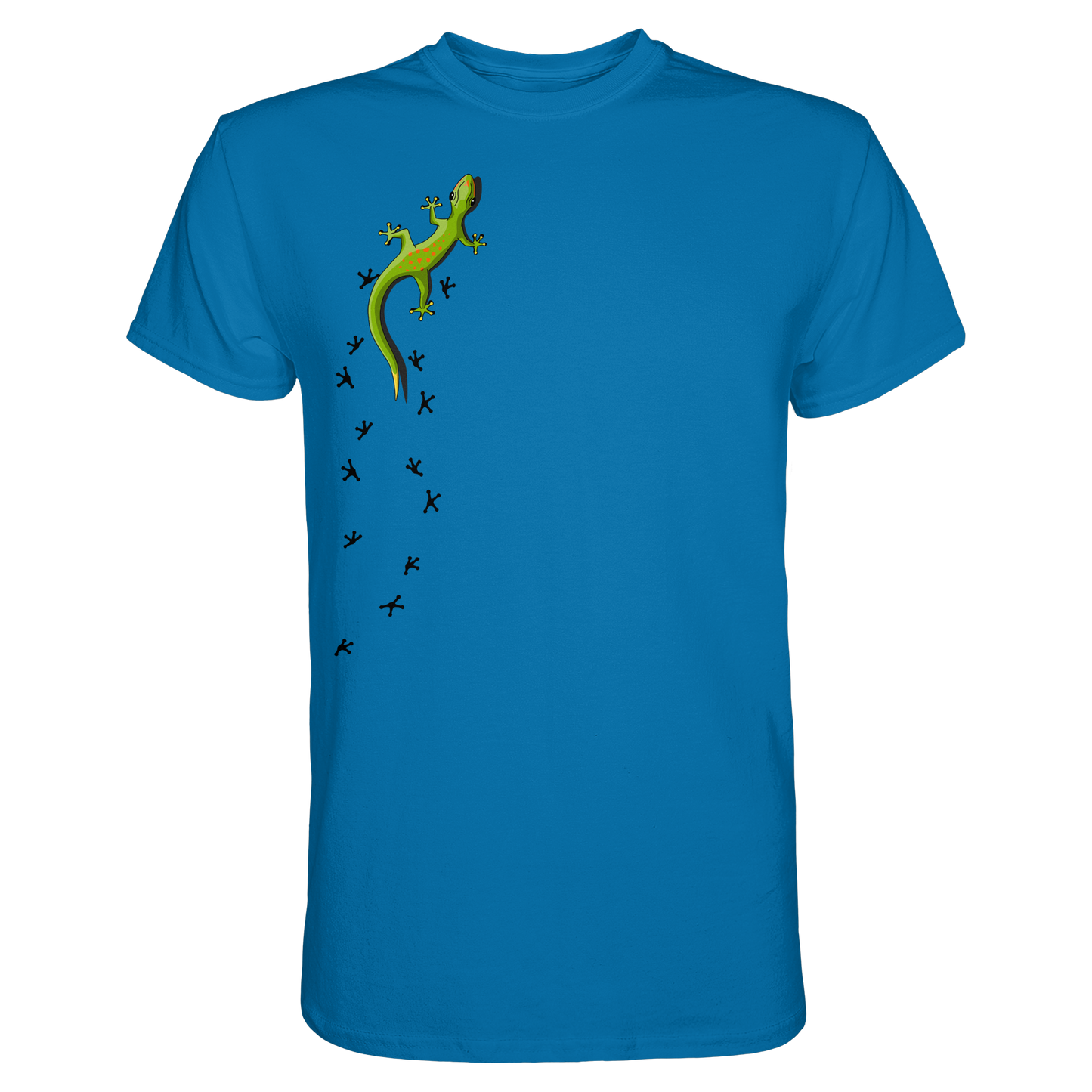 Kletternder Gecko mit Spuren - Premium Shirt