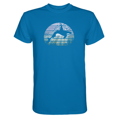 Retro Tiefsee Schwertwal Orca - Premium Shirt