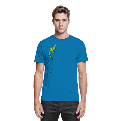 Kletternder Gecko mit Spuren - Premium Shirt