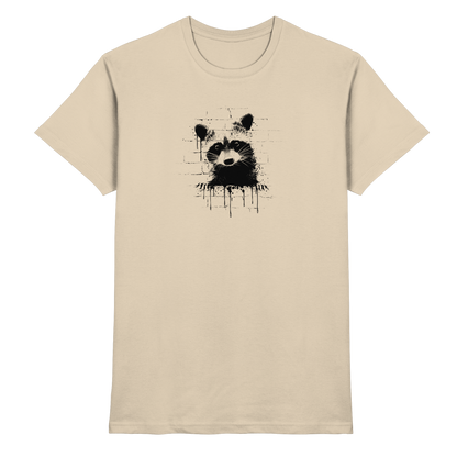 Funky Street Art Waschbär - Premium Shirt