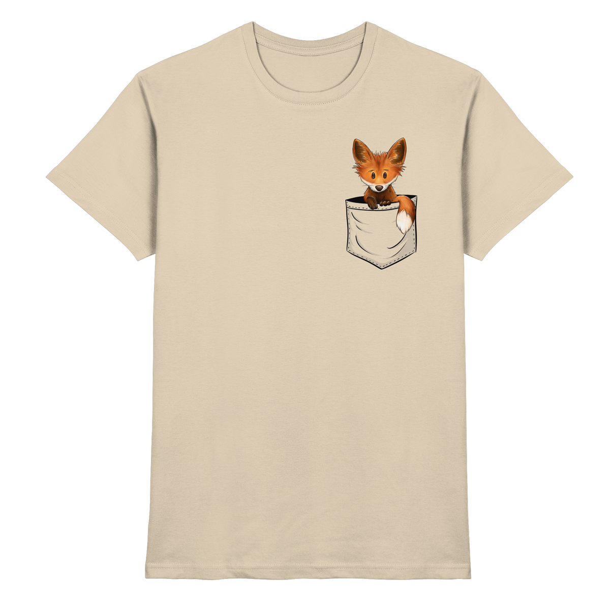 Funky Fuchs in der Tasche - Premium Shirt