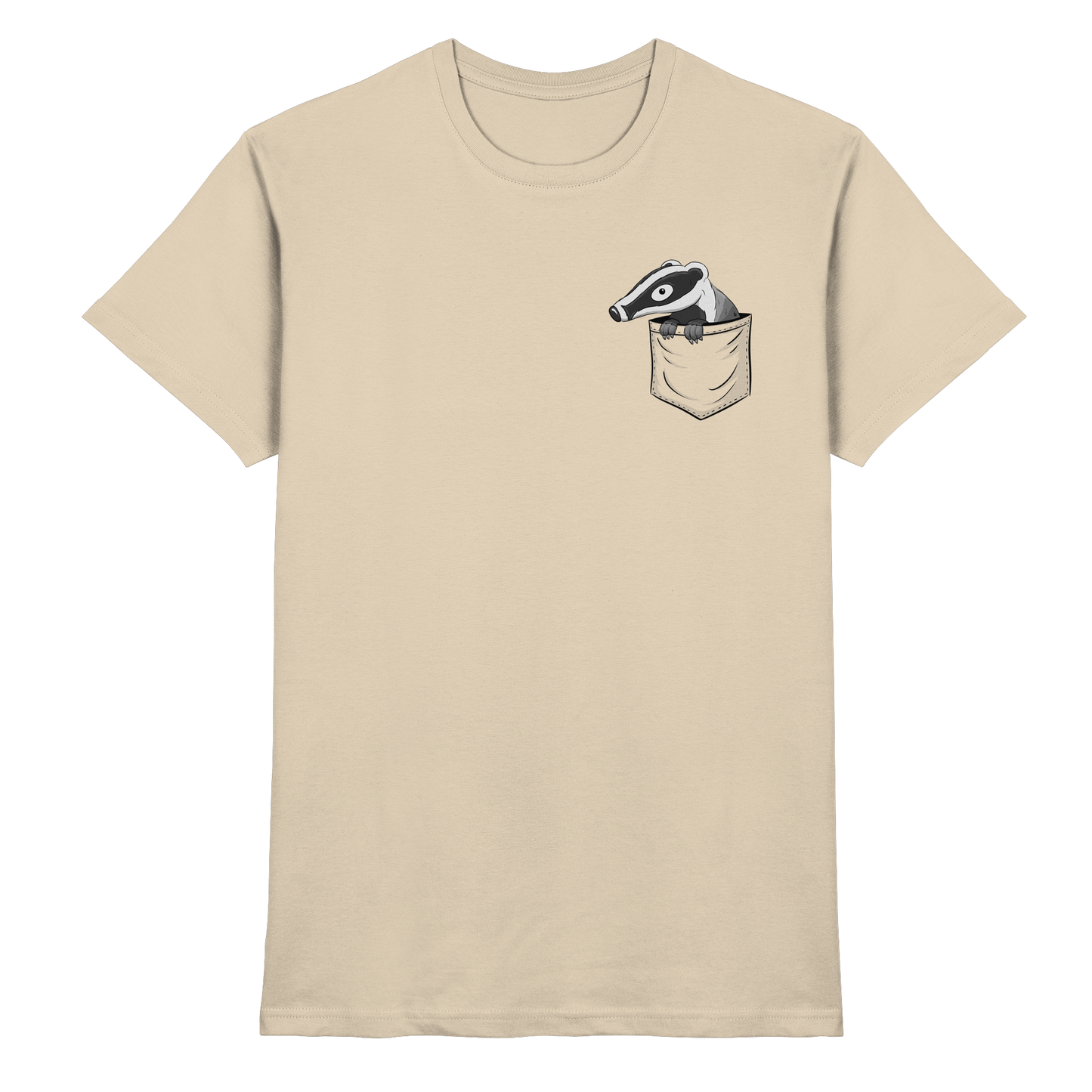 Lustig gemütlicher Dachs In der Tasche - Premium Shirt
