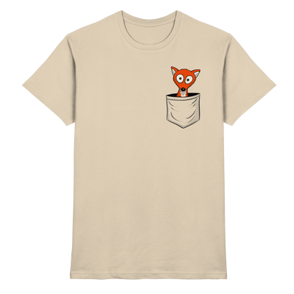 Fuchs in der Brusttasche | Taschen-Fuchs - Premium Shirt