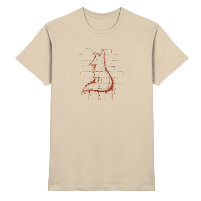 Street Art Fuchs Silhouette - Premium Shirt