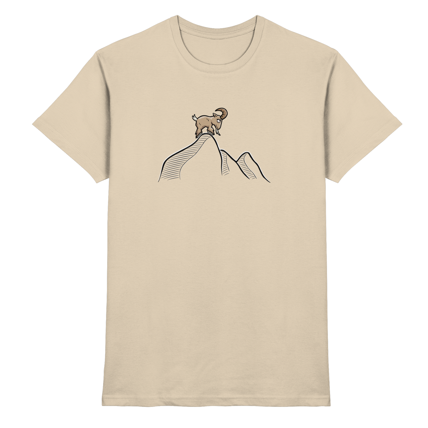Ziegenbock in den Bergen - Premium Shirt