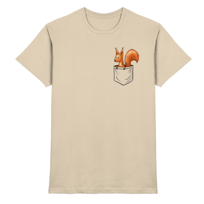 Lässiges Eichhörnchen In Tasche - Premium Shirt