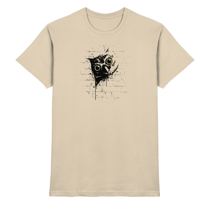 Lässige Street Art Eule - Premium Shirt