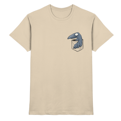 Grufti Rabe Krähe in der Tasche - Premium Shirt
