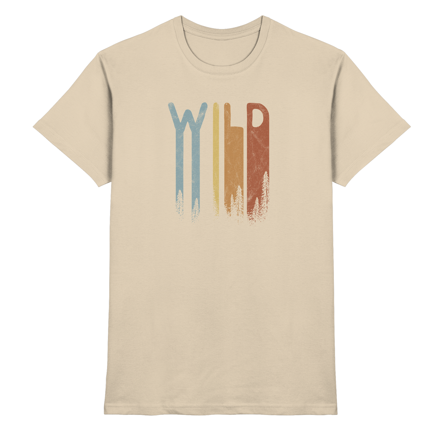 Wild Retro Schriftzug - Premium Shirt