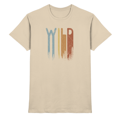 Wild Retro Schriftzug - Premium Shirt