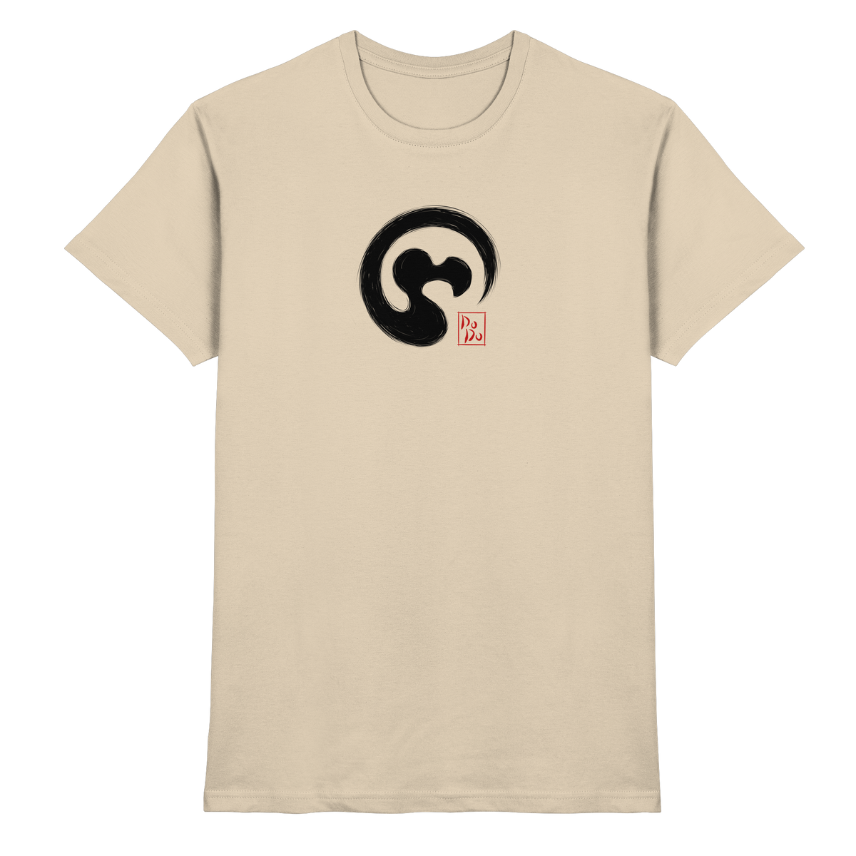 Zen Dodo im japanischen Enso Kreis - Premium Shirt