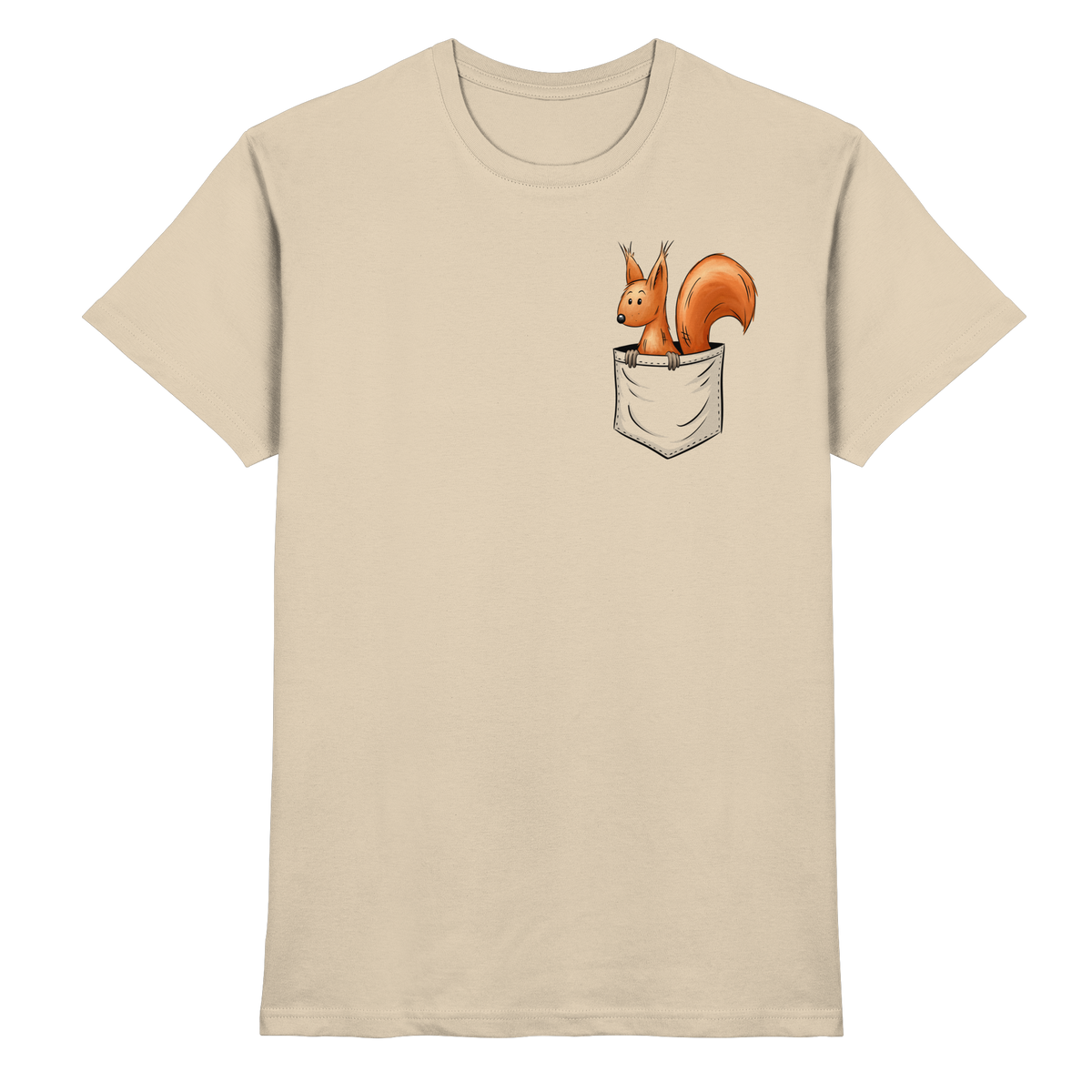 Lässiges Eichhörnchen In Tasche - Premium Shirt