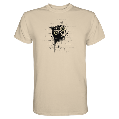 Lässige Street Art Eule - Premium Shirt